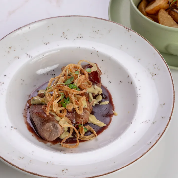 Sirloin Steak in Wine