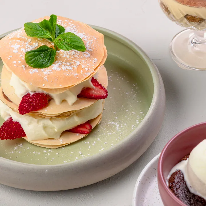 Strawberry and Nutella mille-feuille