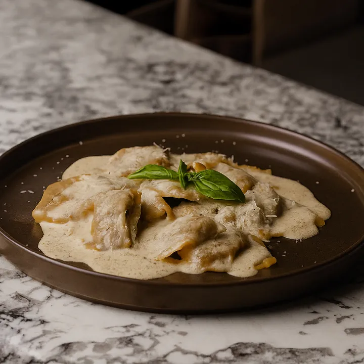 Tortelli de champiñón y trufa