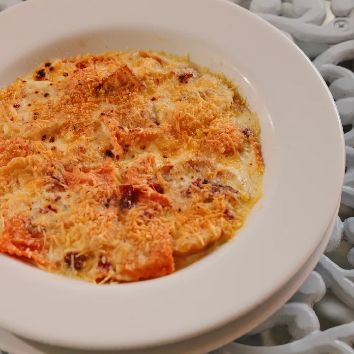 Corn Ravioli and Ripe Plantain Ravioli