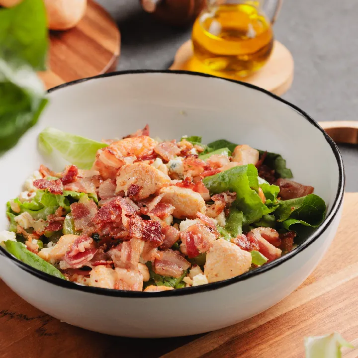 Pancetta and blue cheese