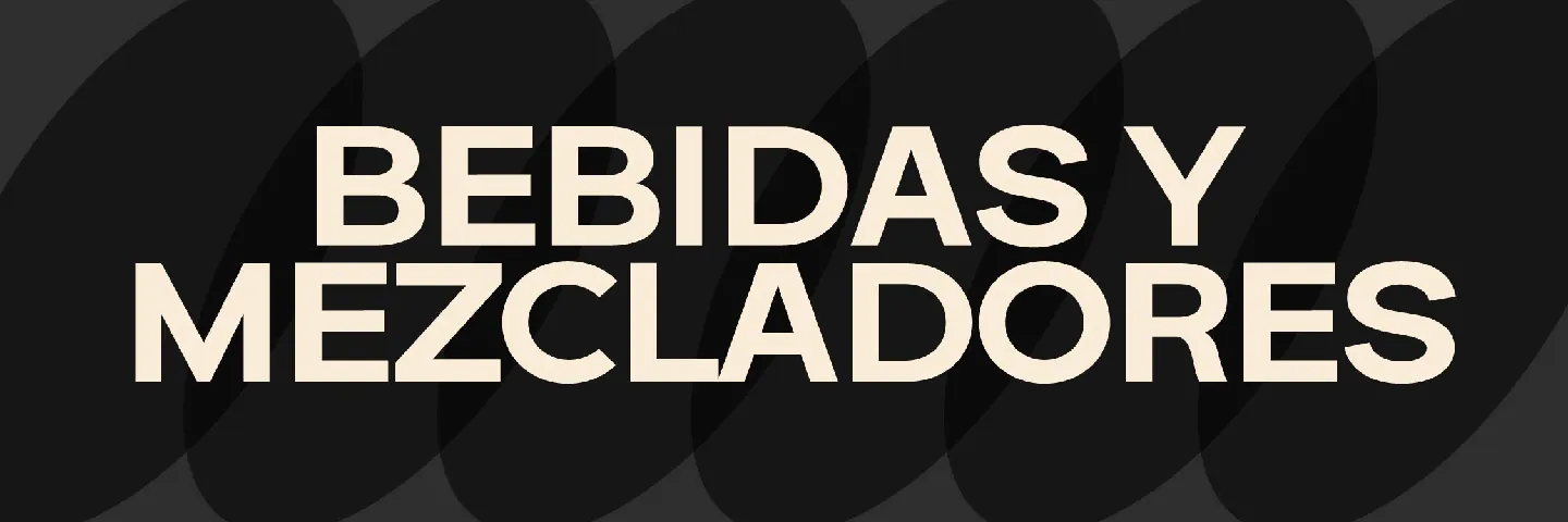 BEBIDAS Y MEZCLADORES
